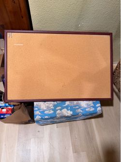 CORK BOARD. 36"w x 23"high; cross streets are Arapaho & Waterview