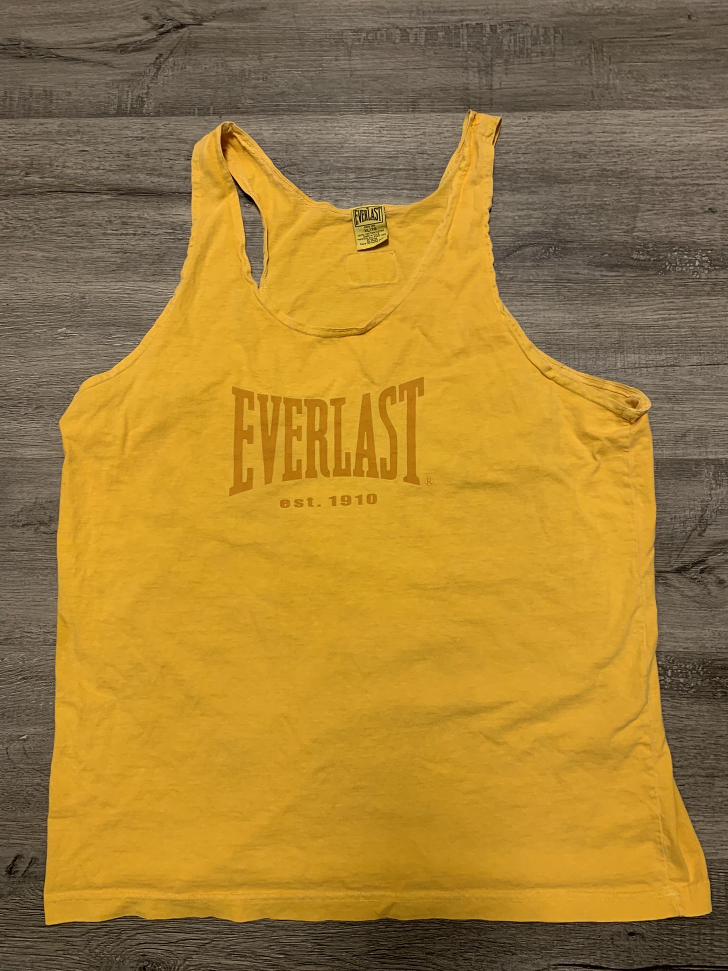 Vintage Everlast 1910 Sleeveless Muscle Tee Tank Top Size XL Made USA #956