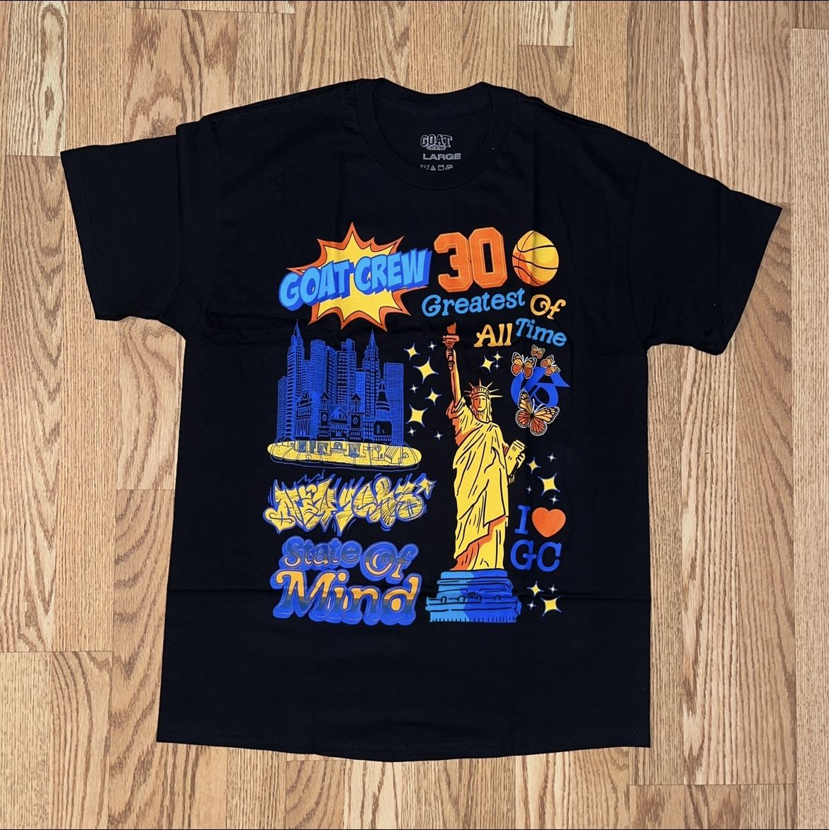 BRAND NEW Mens Large Goat Crew State of Mind T Shirt