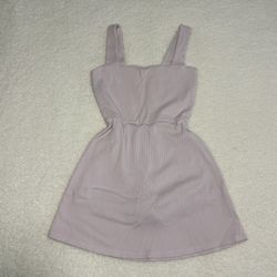 Victoria’s Secret PINK Women Lilac Ribbed Active Romper Dress 