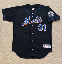 Mike Piazza New York Mets Rawlings Authentic On Field Game MLB Jersey Black 44 Large L