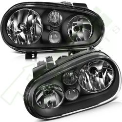 99-2006 VW Golf/ Cabrio.. Black Headlights 