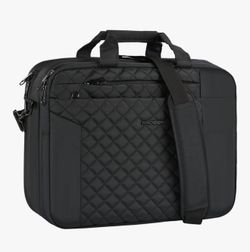 NEW! Black Quilted Fashion Laptop Bag Briefcase Work Shoulder Bag Handbag