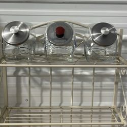 Glass Penny Candy Canisters 