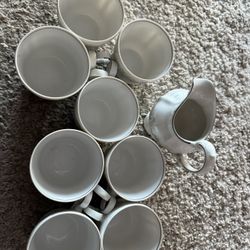 John Haviland Bavaria Germany Floral Splendor T-Cups