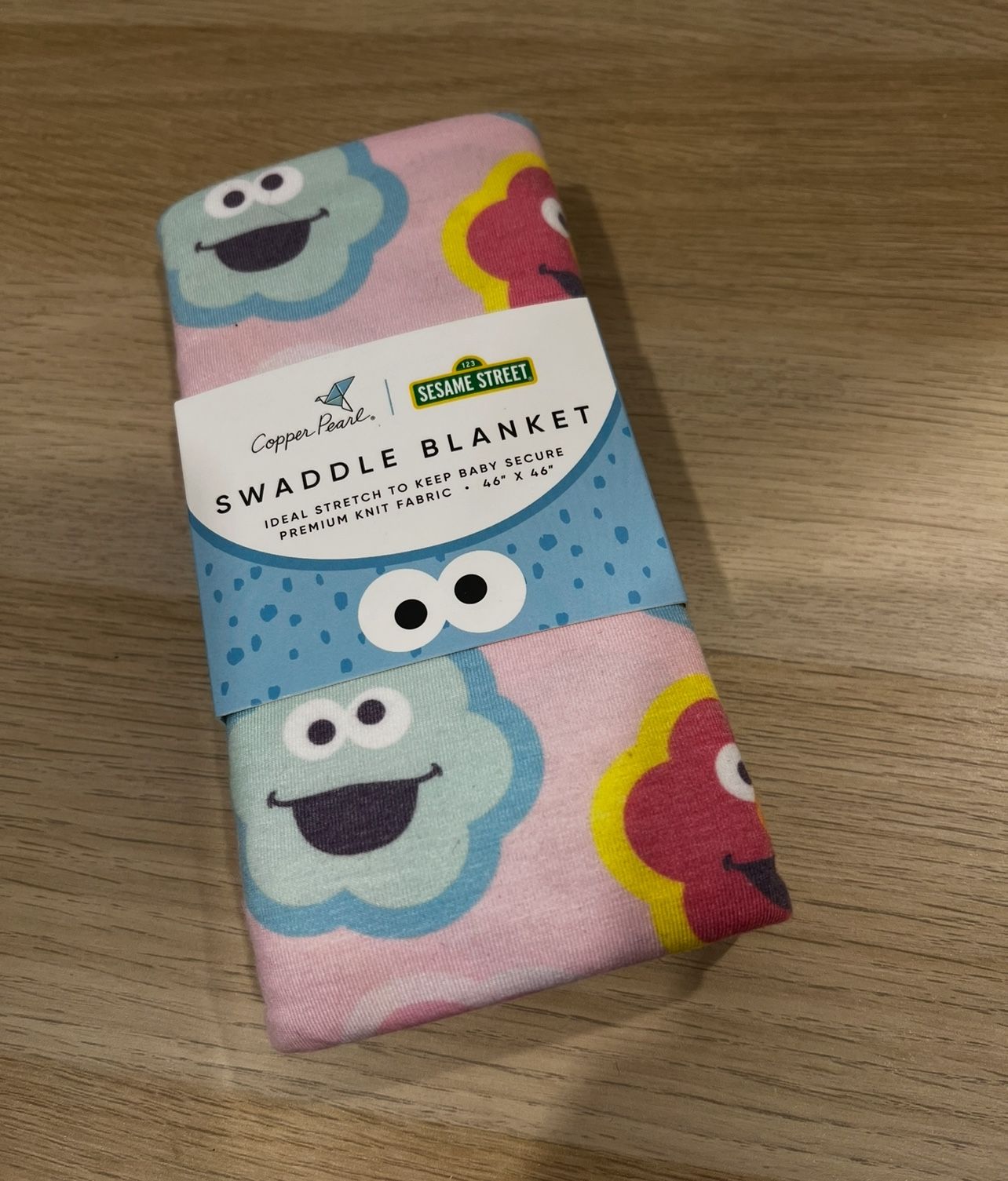 Copper Pearl Swaddle Blanket, Sesame Street