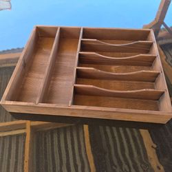 Wooden drawer organizer