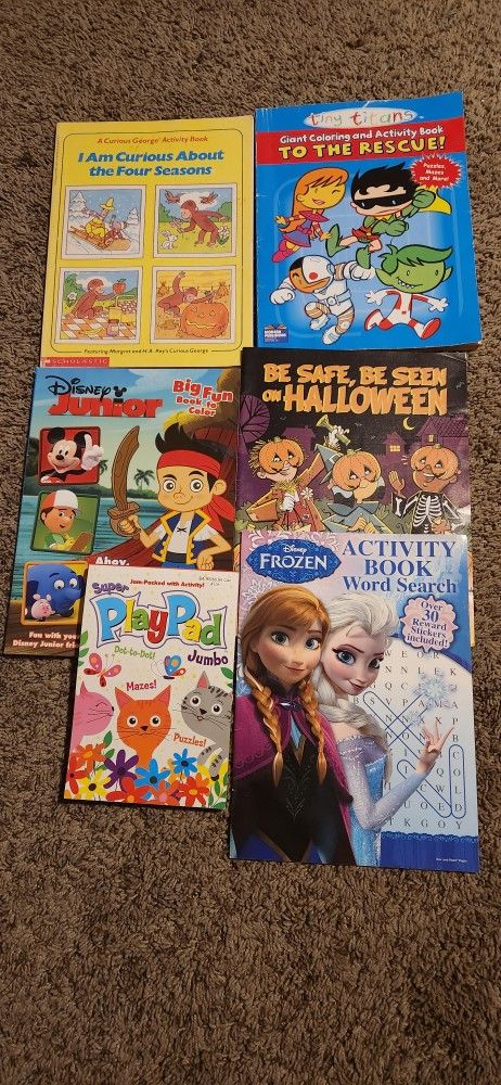 Activity Books For Kids Set Of 6