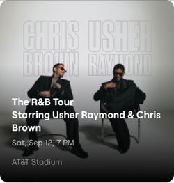 Usher and Chris Brown