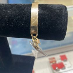 14k Cuban Id Bracelet
