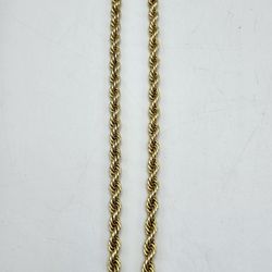 14kt Gold Rope Chain 20.8G 18"