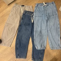 Gap Pull On Barrel Jeans 