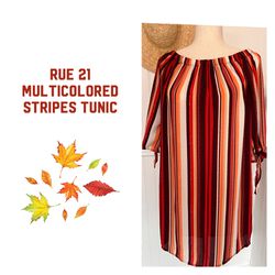 Multicolored Stripes Tunic