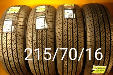 4 New Tires For Sale 215/70/16 We Service Motorcycle Tires