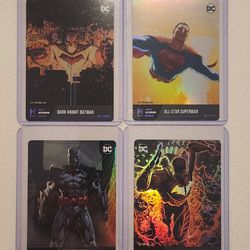 DC HRO Chapter 2 Complete Set Holo Epic Multiverse Unscanned 4 Cards