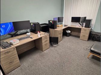 Office desks for Sale - Heavy duty dark Grey