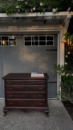 Whimsical striped dresser – solid wood