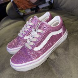 Pink Glitter Vans 