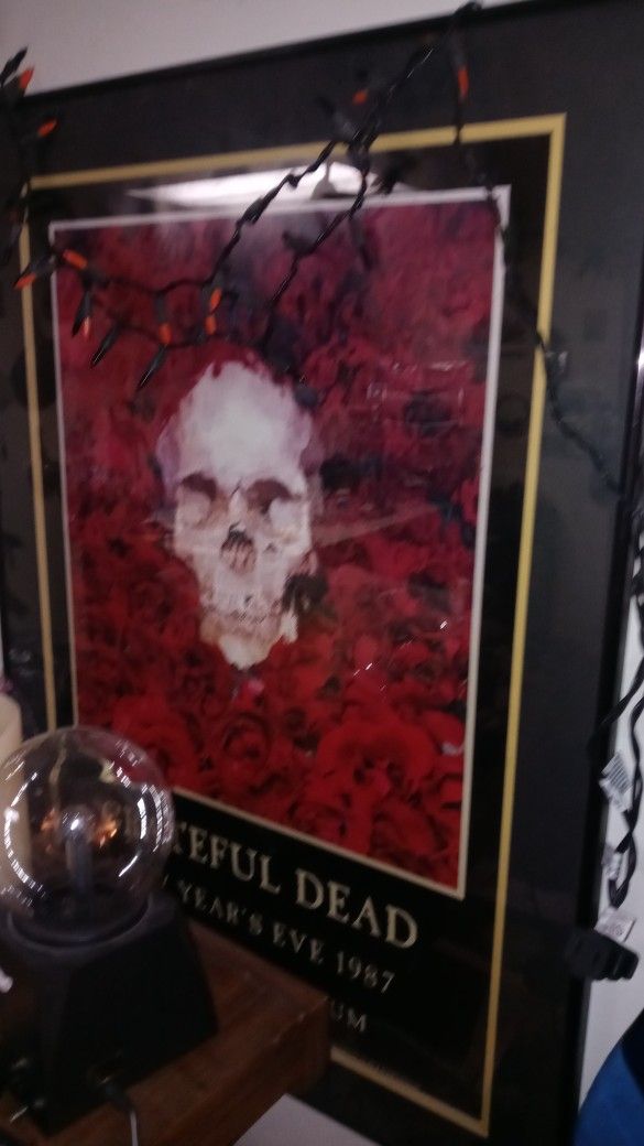 Grateful Dead Poster Framed In Glass (From 1987 Show)