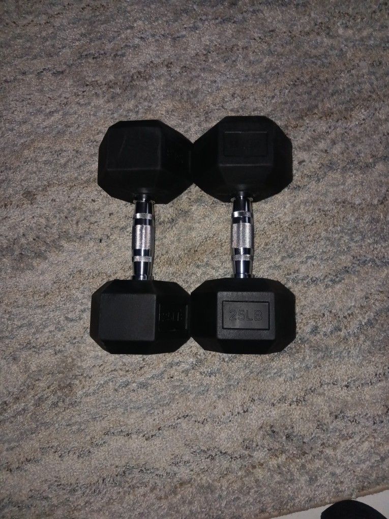 25 Lbs Dumbells $50 For Pair