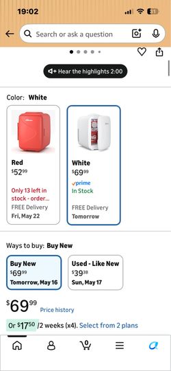 mini beverage fridge