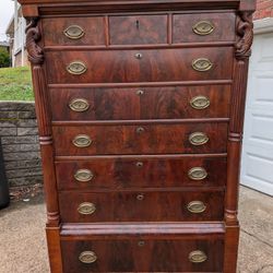 Wood Dresser High boy Chest drawers Furniture