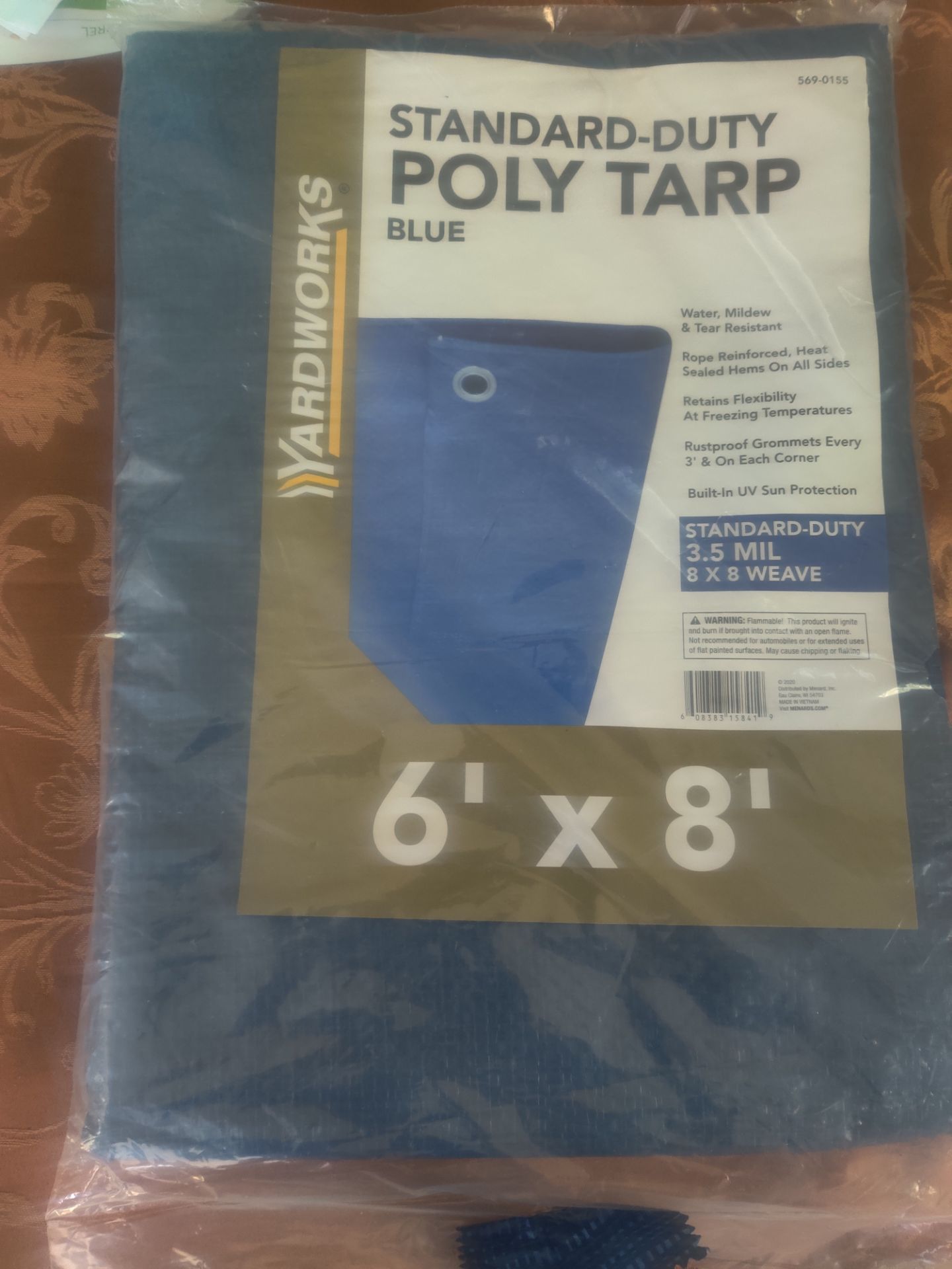 Heavy Duty Blue Poly Tarp 6 ft x 8 ft ๐ ๏ธ๐