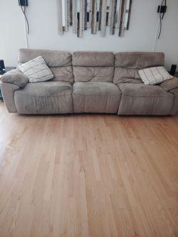 Light grey modular sofa