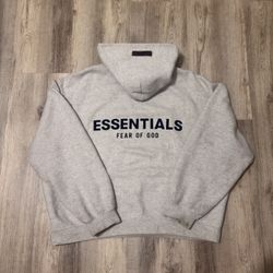 essentials fear of god hoodie – light oatmeal