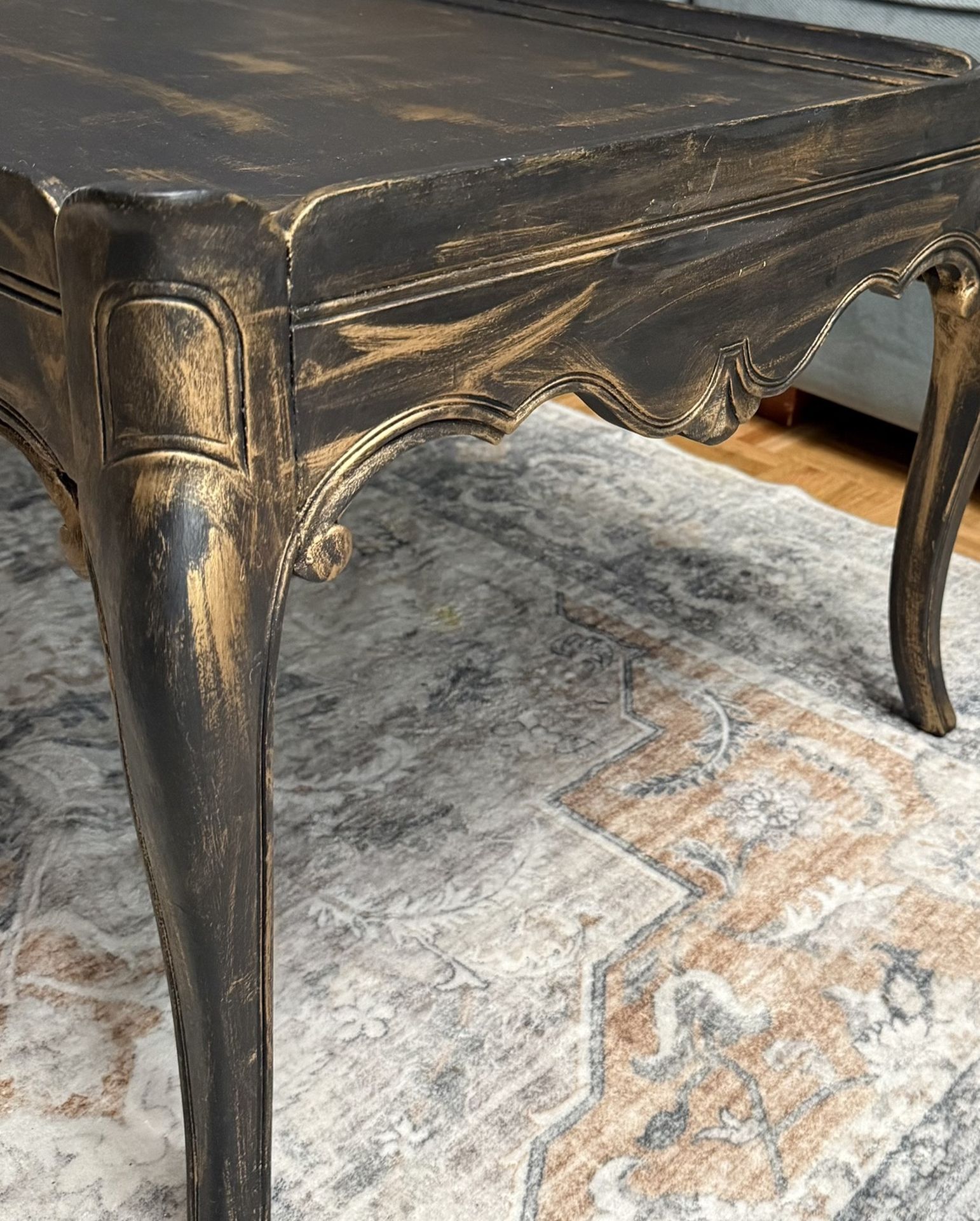 Unique Vintage Wood Coffee Table