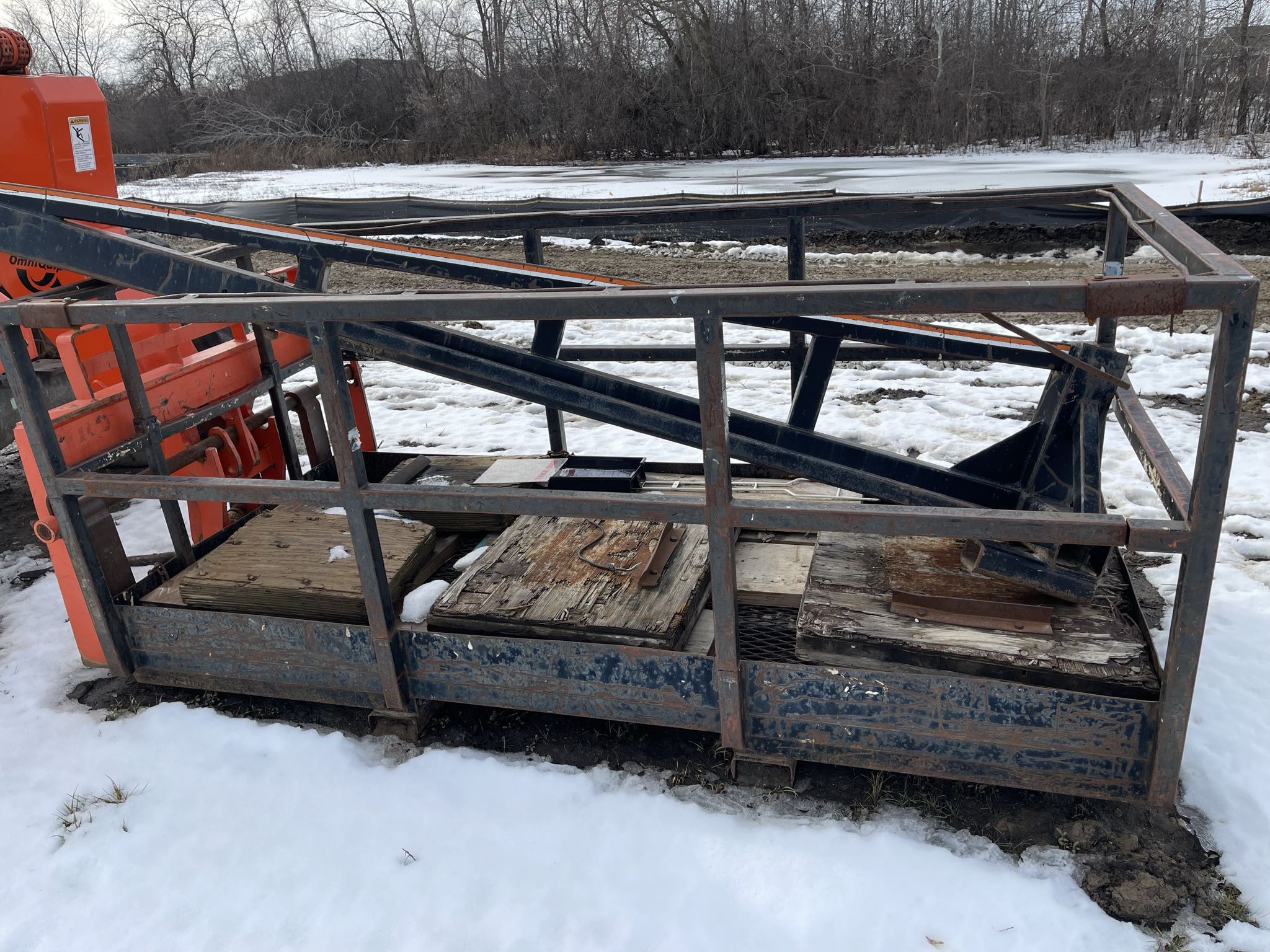 Forklift Boom Truck Man Basket