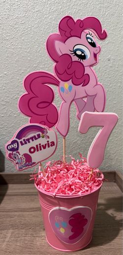 My little pony birthday party centerpieces