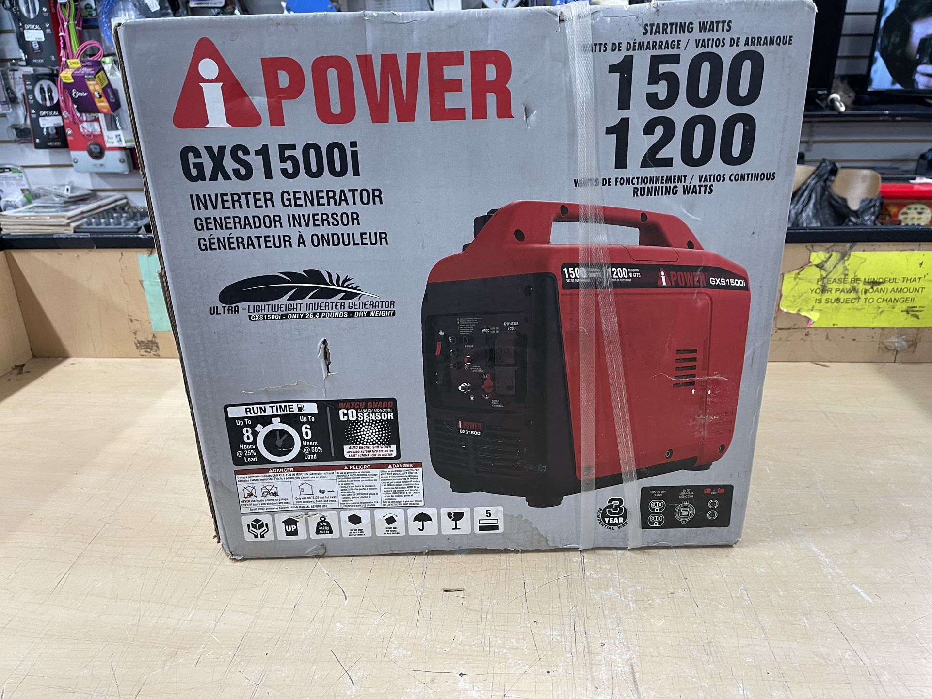 I POWER GXS1500i INVERTER GENERATOR IN BOX BRAND NEW SELLING FOR $329‼️