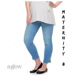 Final Sale NWT Women’s a:glow Maternity Jean Capri Sz:8