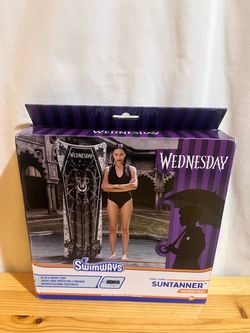 Swimways Wednesday Swim Tube Pool Float, Inflatable Pool Floats & Kids Pool Toys, Swimming Pool Accessories & Beach Essentials for Teens Aged 14 & Up 