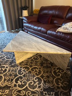 White Marble Coffee Table