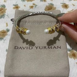David Yurman White Pearl Bracelet