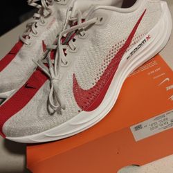 NEW-Nike ZoomX Flyknit Red and White Sneakers