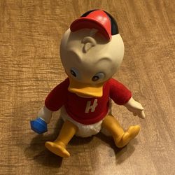Huey Duck Tales Applause Vintage Disney Rubber Plush Toy