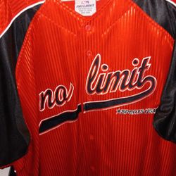 Vintage Red No Limit Soldier Baseball Jersey 