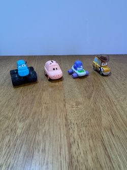 Lot of 4 Disney Pixar Cars Character Toy Vehicles
