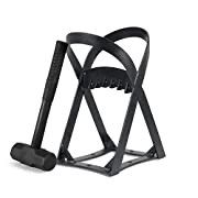 Log Splitter X Shaped Wood Splitter Kindling Splitter with 3.8lbs Hammer Kindling Cracker Made by Vickers Hardness 500 Carbon Steel Suitable for O