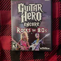 Guitar Hero Encore: Rocks the 80s (Sony PlayStation 2, 2007) game