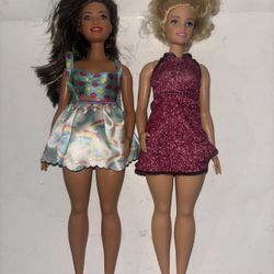 2 Barbie Dolls