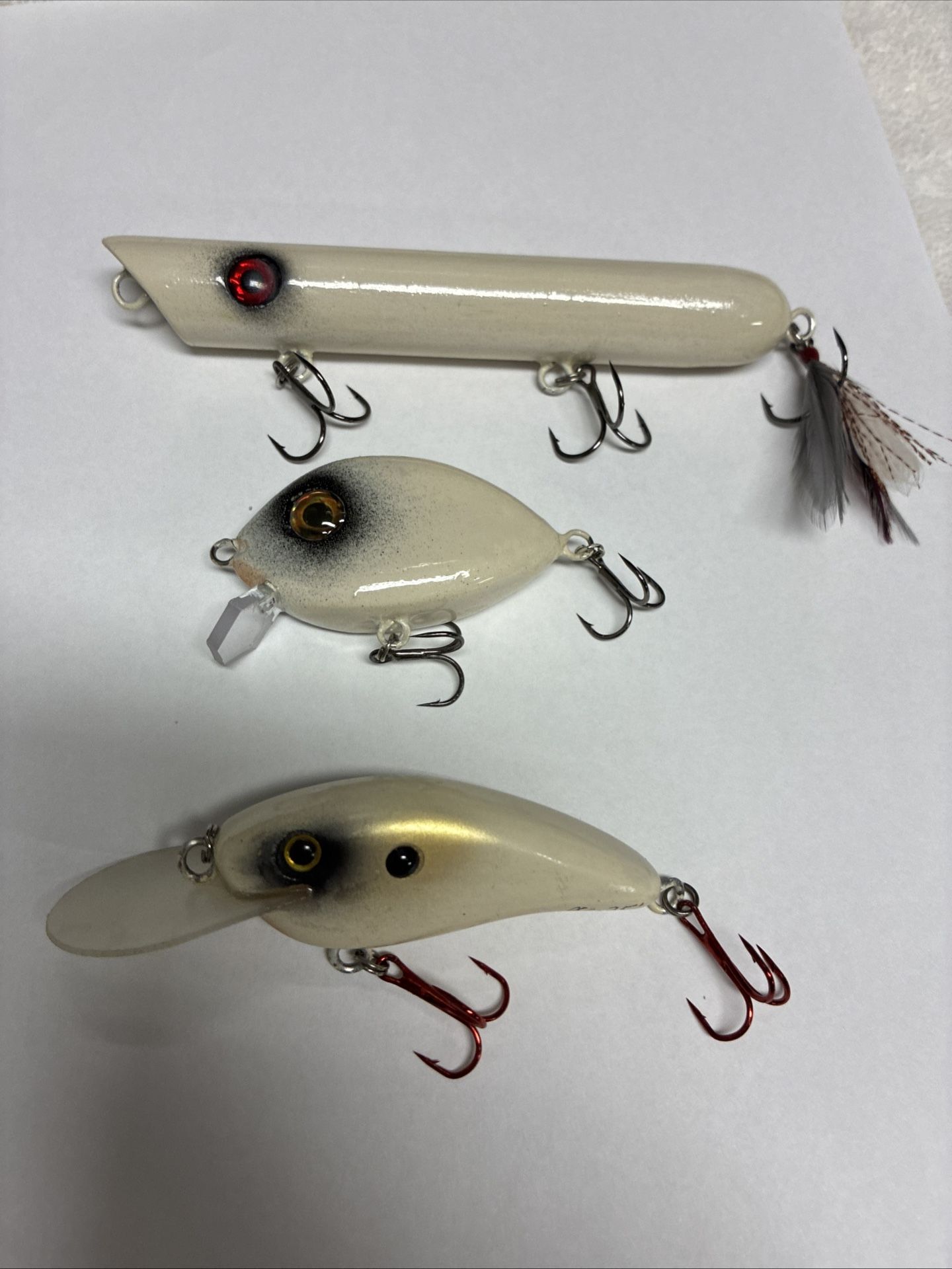 3 Pack Deal Of Handmade Lures For Bass Fishing 