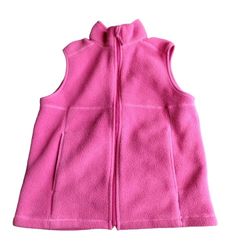 L.L. Bean Child size Vest  Pink Fleece Full Zip Sleeveless Jacket