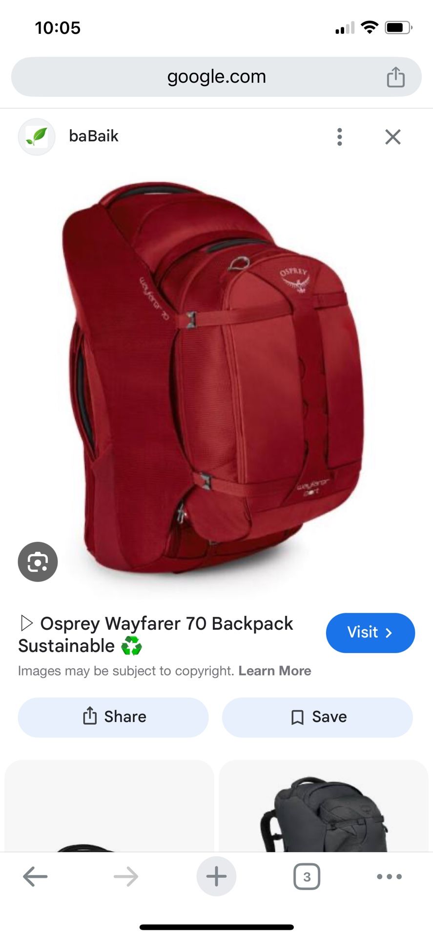 Osprey Packs Wayfarer 70L Backpack