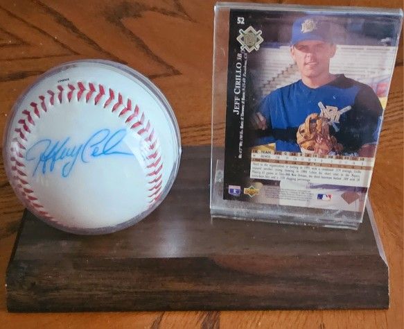 Jeff Cirillo Milwaukee Brewers Signed Baseball And Card