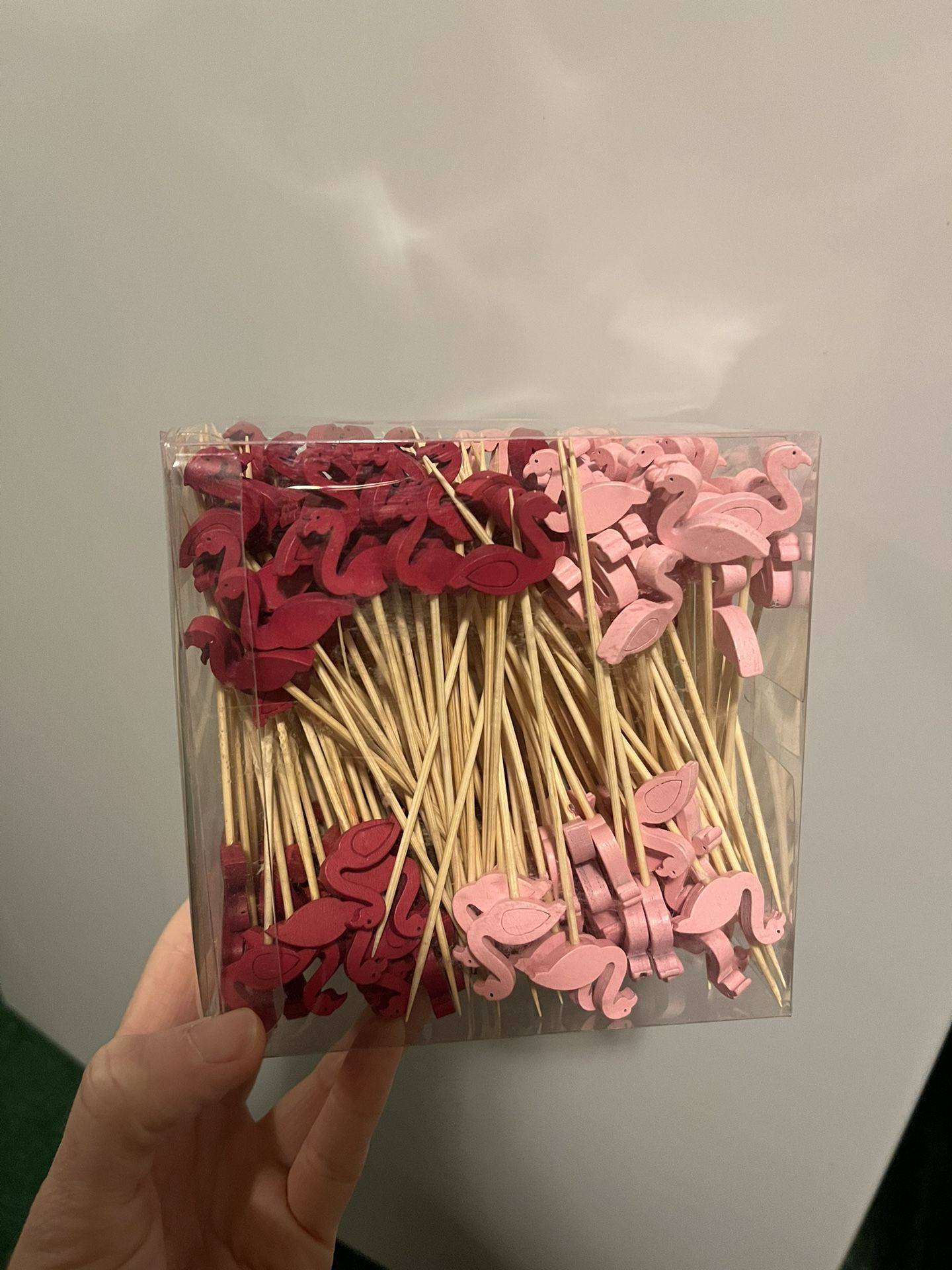 Brand new package of flamingo skewers