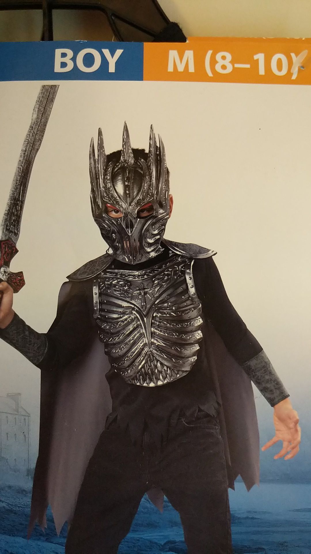 Boys costume medium 8 to 10 new dark crusader